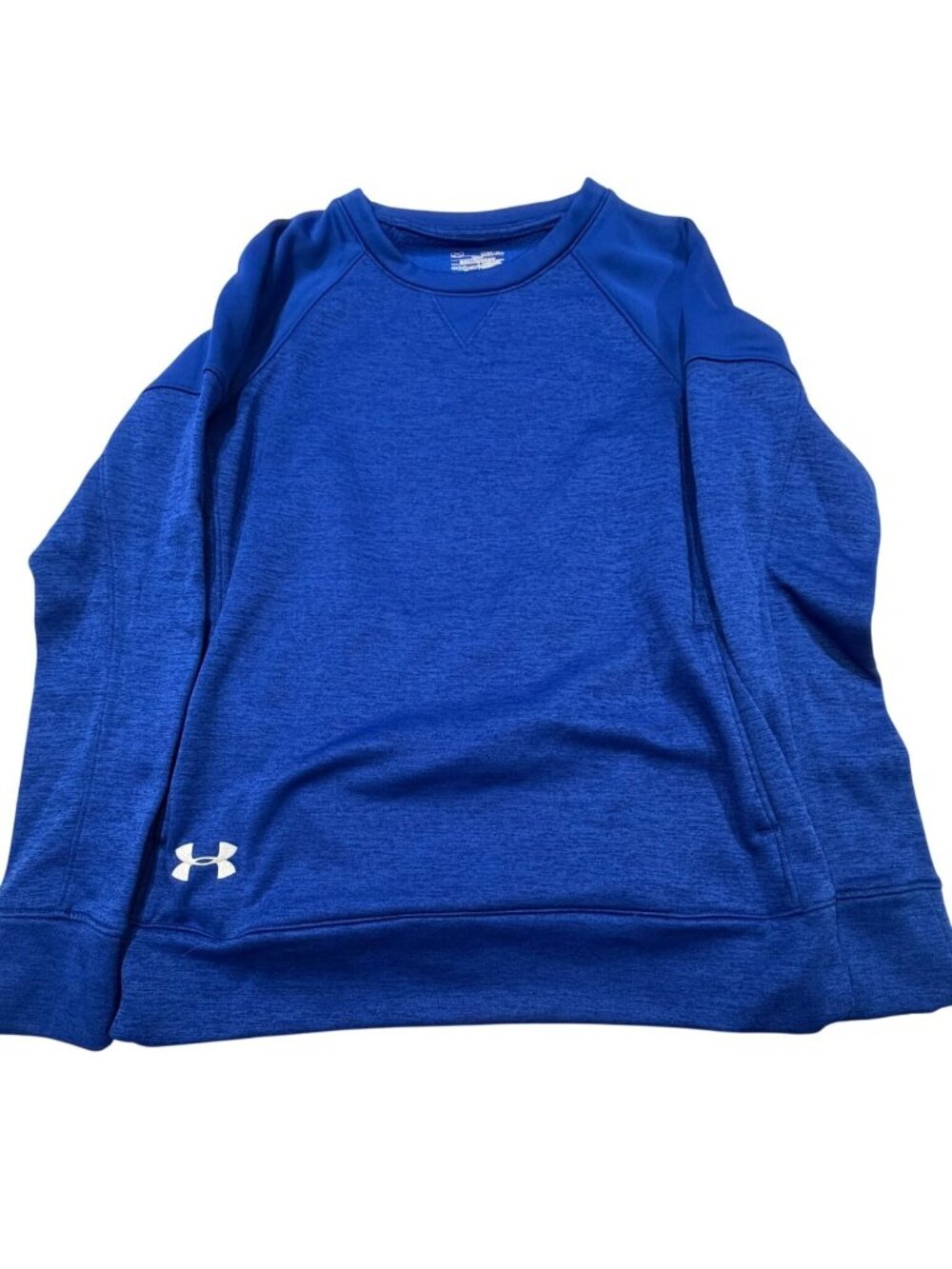 Under Armour ColdGear Womens Cobalt Blue Loose Fit Sweatshirt Medium Pullover
